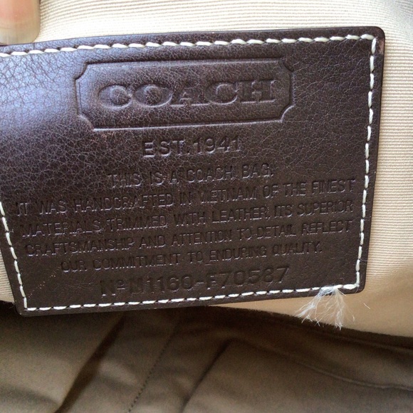 Coach Vintage Orange Canvas Messenger Bag F70587 - Picture 8 of 8